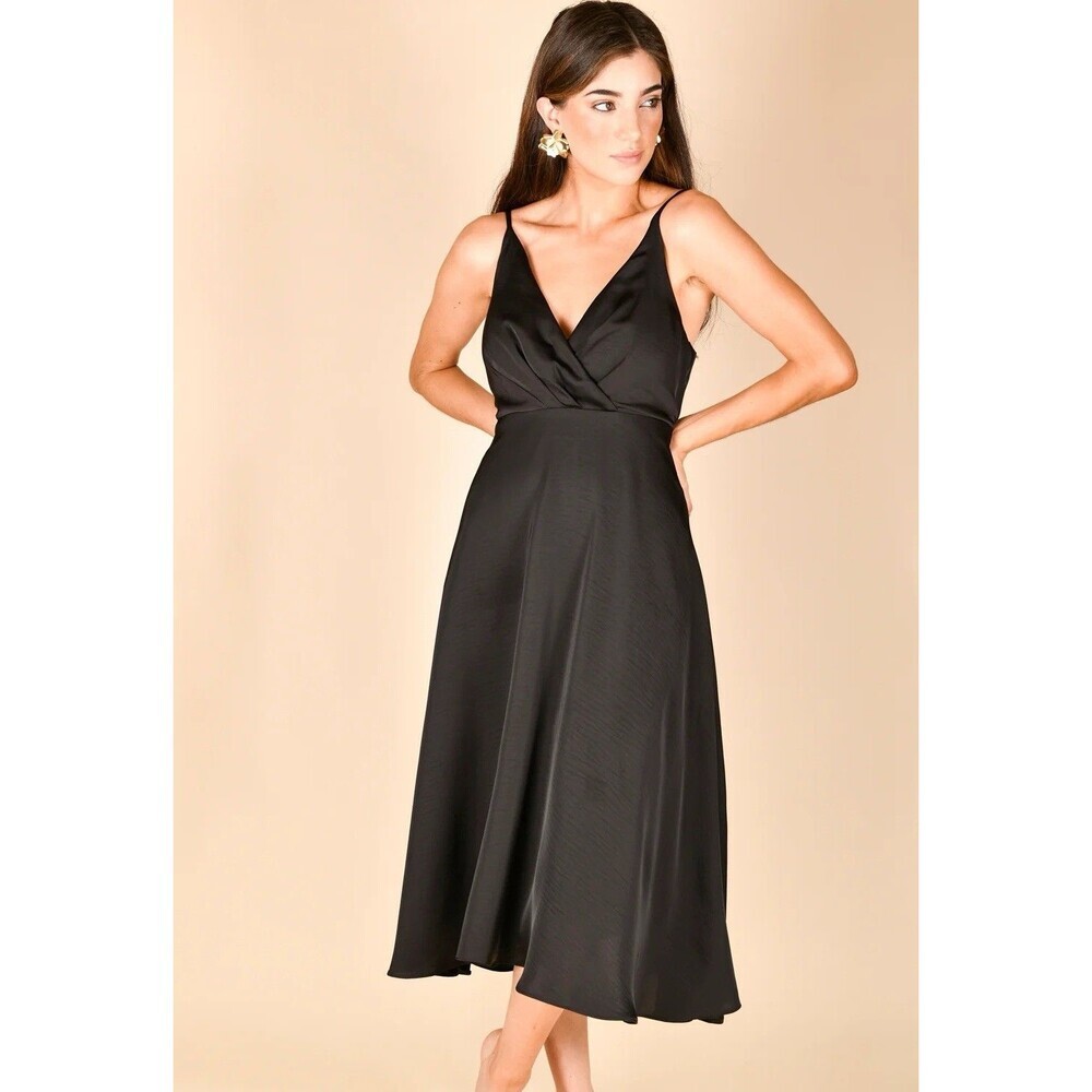 Trashy Diva Black Maxi Dress Size XS 100% silk